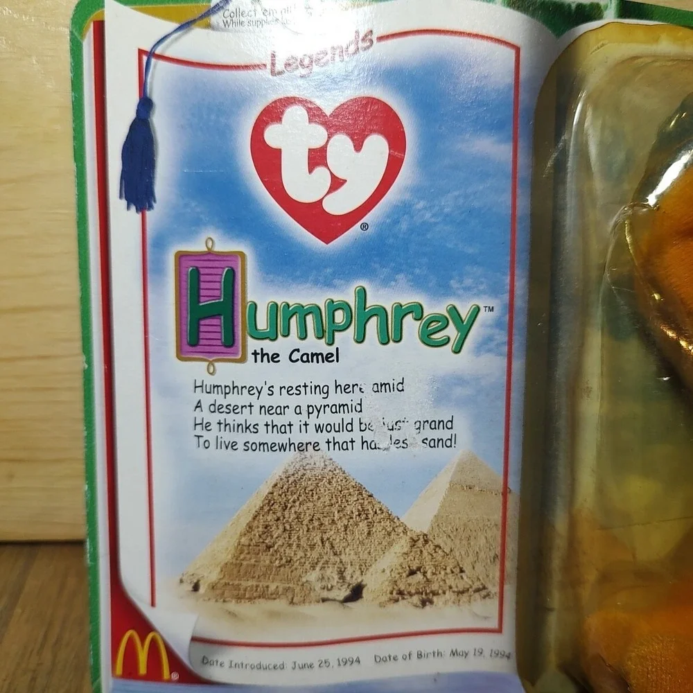 TY Teenie Beanie Babies Chilly Peanut Elephant Humphrey Camel RETIRED McDonald‎